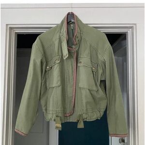 Free People Flight Line Bomber Jacket Size XS